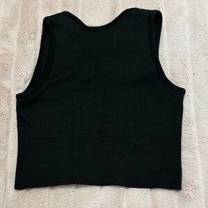 Others Follow Black Ribbed Tank Top